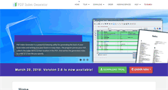 Desktop Screenshot of pdfindexgenerator.com